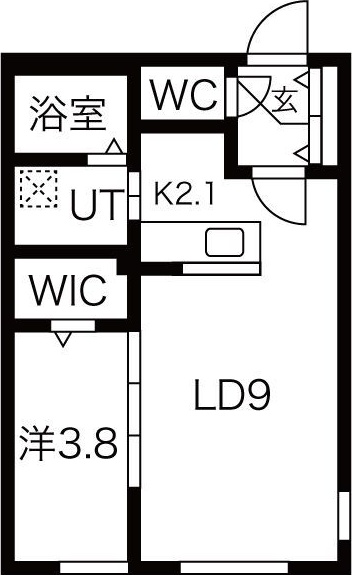 ガーディアン発寒の間取り