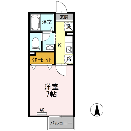 シャトレー・ワタナベIIの間取り