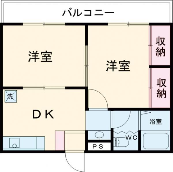 那珂市菅谷のマンションの間取り