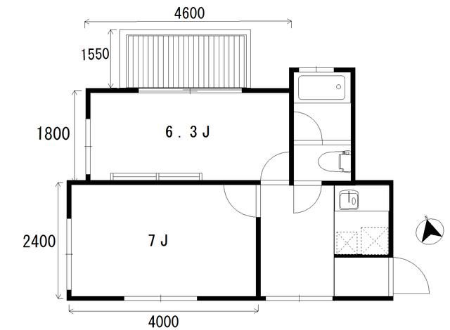 ａｐａｒｔｍｅｎｔＫＵＲＯ四谷の間取り