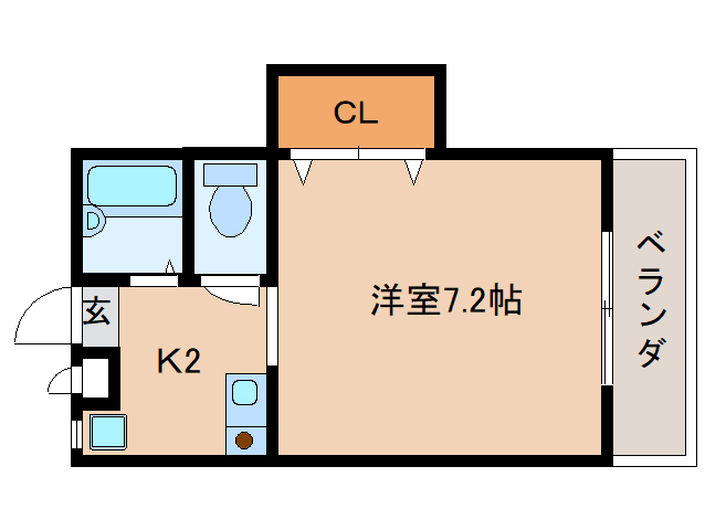 生駒市辻町のマンションの間取り