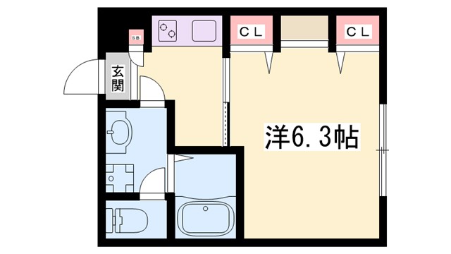 リープラス御着駅前の間取り