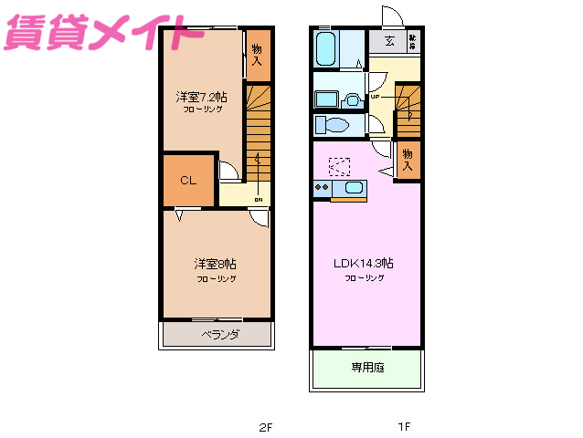 リッツハウス　Ｅ棟の間取り