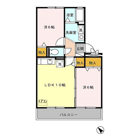 コンフォート嵯峨の間取り