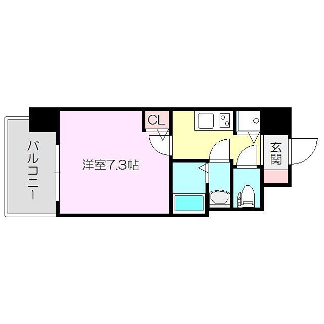 S-RESIDENCE新大阪Ridenteの間取り