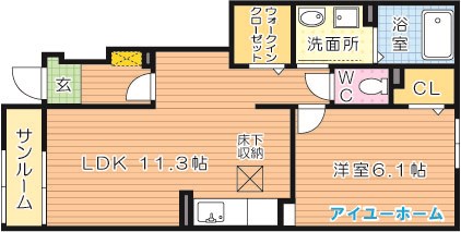 セレーノ洞海IVの間取り