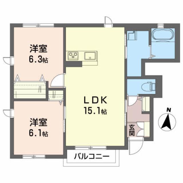 シャーメゾン青葉Ｃの間取り