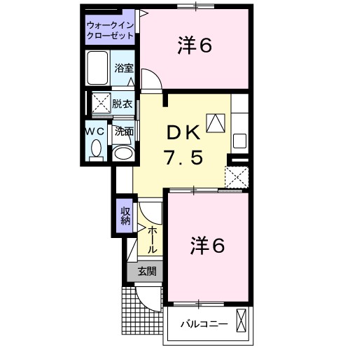 コーポＭ　Ｈの間取り