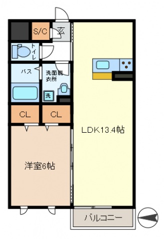 クラルテの間取り