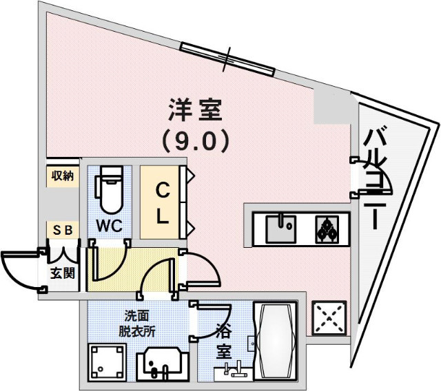 パシフィックレジデンス神戸八幡通の間取り