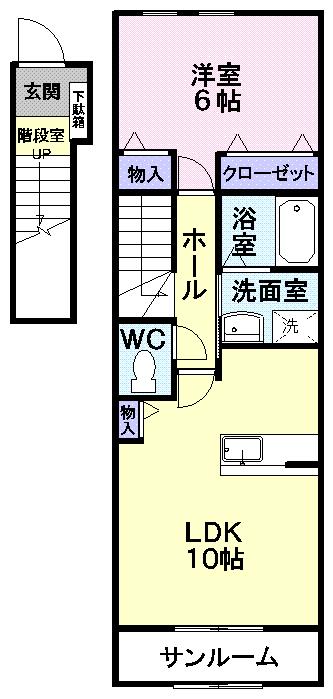 サンリット　ヴィラの間取り