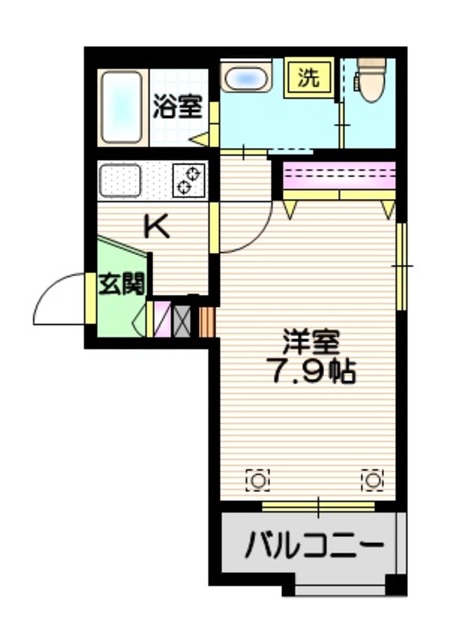 埼玉県蕨市南町２（マンション）の賃貸物件の間取り