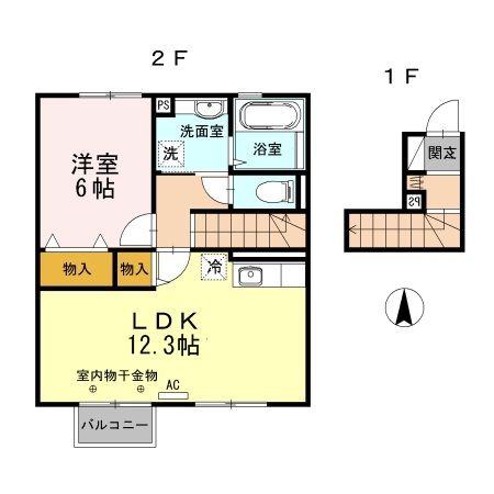 ウィット富樫の間取り