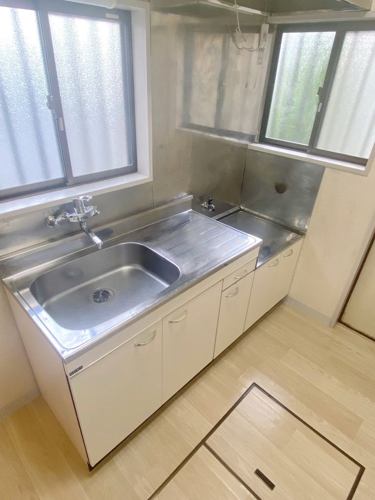 キッチン　ガスコンロ設置可