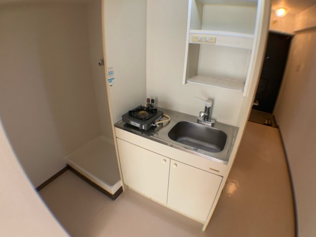 キッチン　1口ガスコンロ付で機能的なキッチンです！