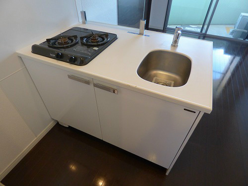 キッチン　2口ガスコンロ