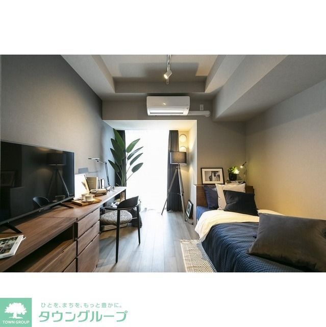 居室・リビング　＊実際のお部屋に家具・家電の備え付けはございません