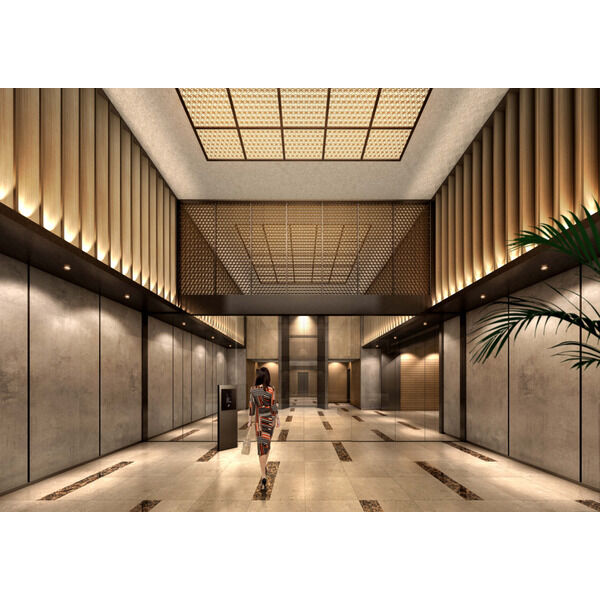 エントランス　落ち着いたエントランスです