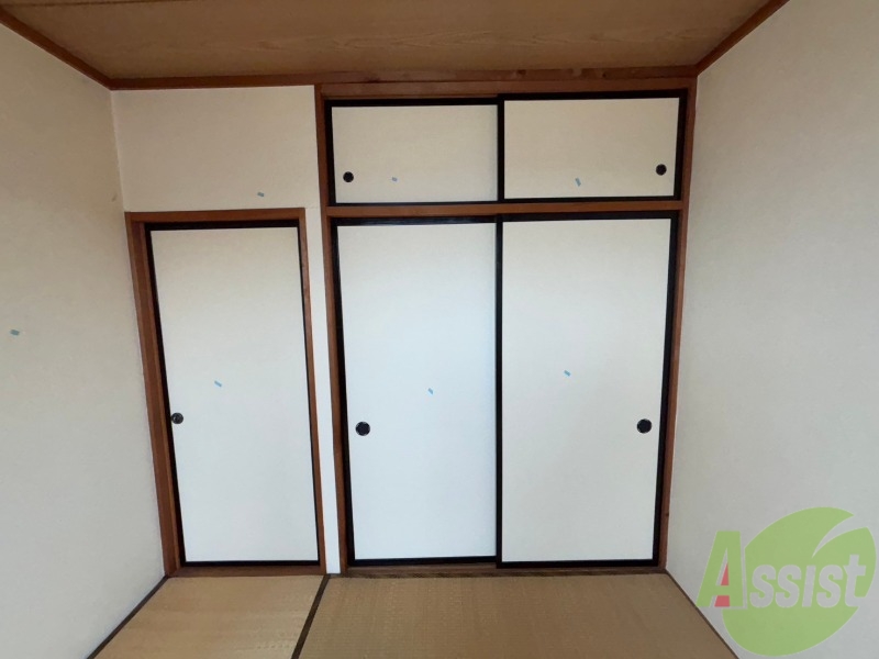 収納　６．０畳の和室には大きい収納もございます。