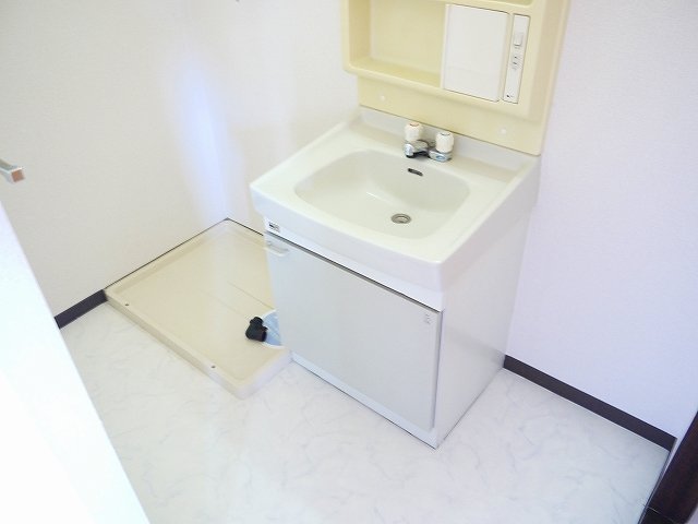 洗面設備　広い洗面スペース
