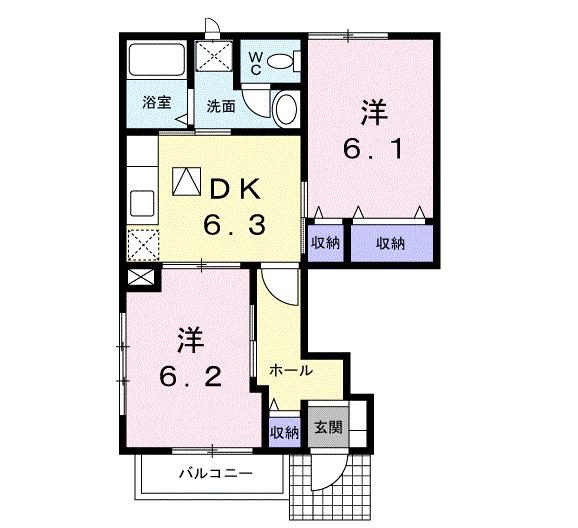 ラフレシールIの間取り写真