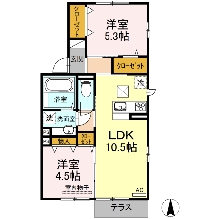 2LDK Apartment in Kagoshima, Kagoshima — photo 2 of 3