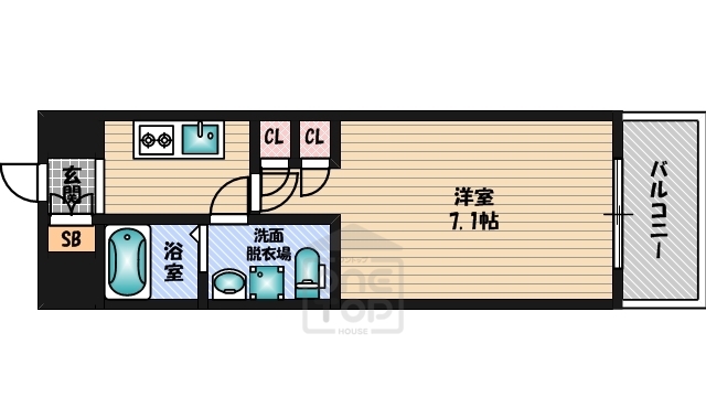 ミュプレ江坂の間取り写真