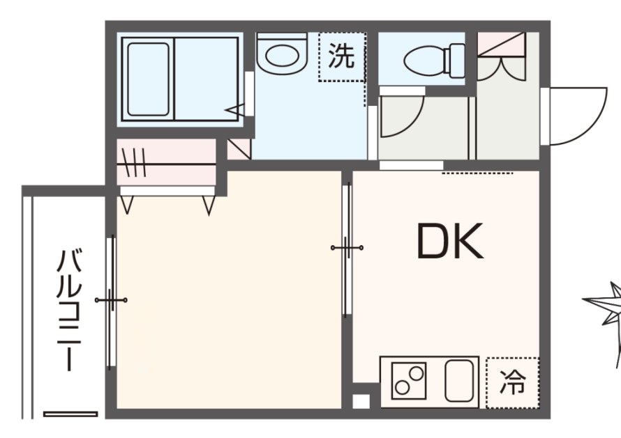 MELDIA西所沢IIの間取り写真