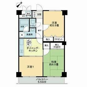 ＪＲ東海道本線 戸塚駅 徒歩28分 4階建 築44年の間取り写真