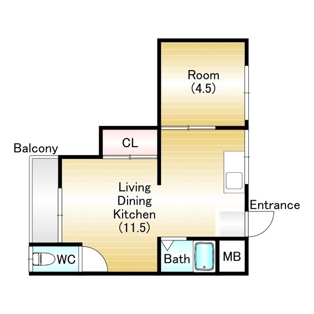 大和川パピレスの間取り写真