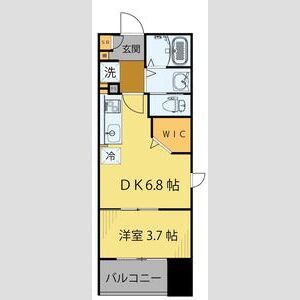 ＪＲ仙石線 榴ケ岡駅 徒歩8分 14階建 築4年の間取り写真