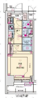 プレサンス南堀江スタイルズの間取り写真