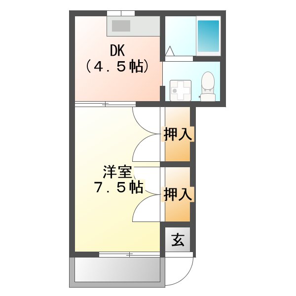 VIP AIKAWA Iの間取り