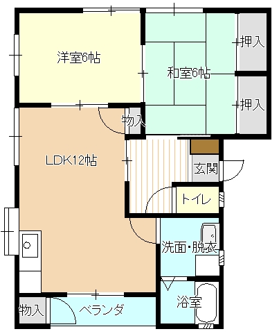 舟木ハイツの間取り