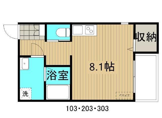 スリーズ霞町の間取り