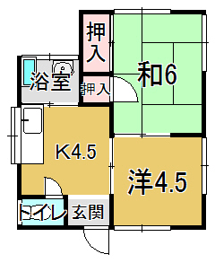 西彼杵郡時津町元村郷のアパートの間取り