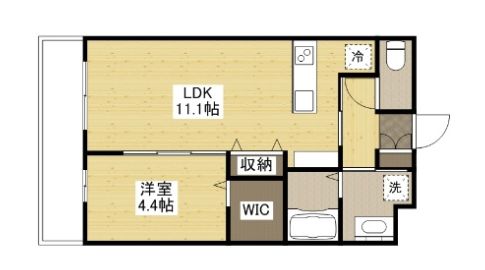 福山市旭町のマンションの間取り