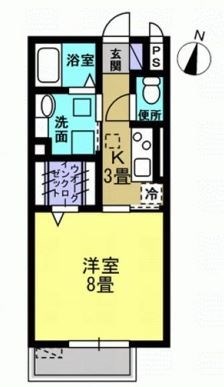 【近江八幡市堀上町のアパートの間取り】