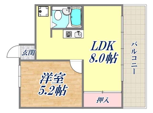 ベッサボーネン芦屋の間取り