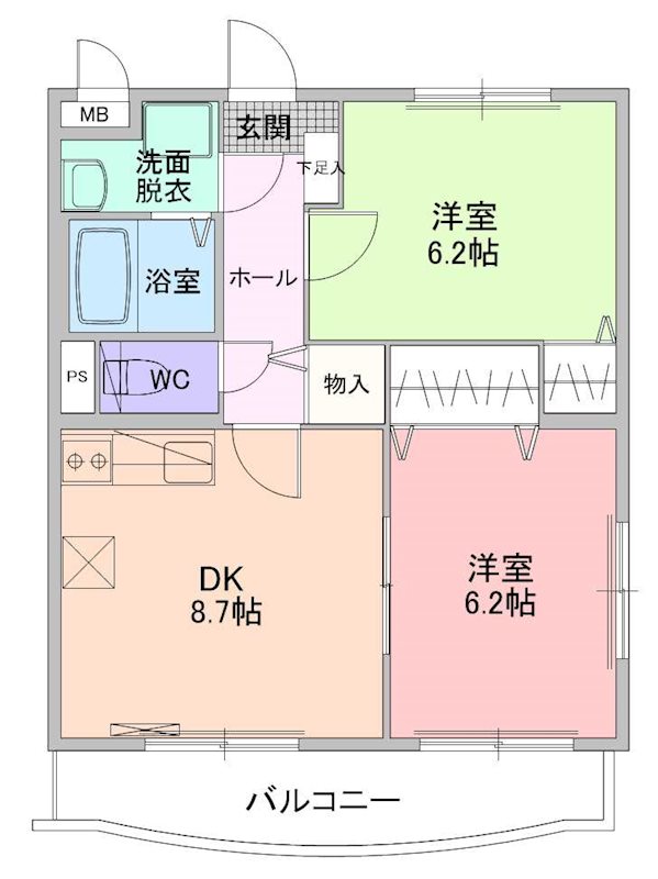 カルムSAKAIの間取り