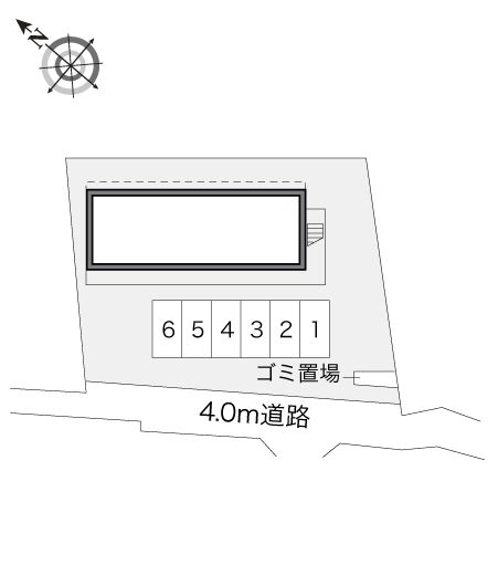 【レオパレスサザン・クロスの駐車場】