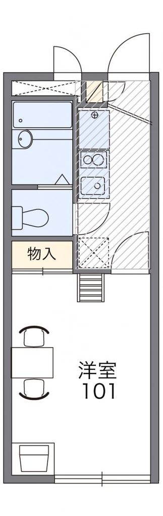 レオパレスサザン・クロスの間取り