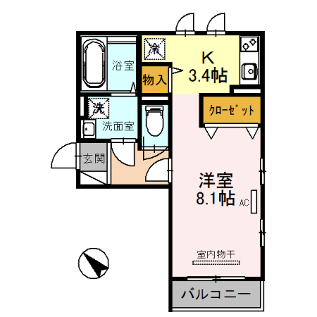 【セジュールリアンの間取り】