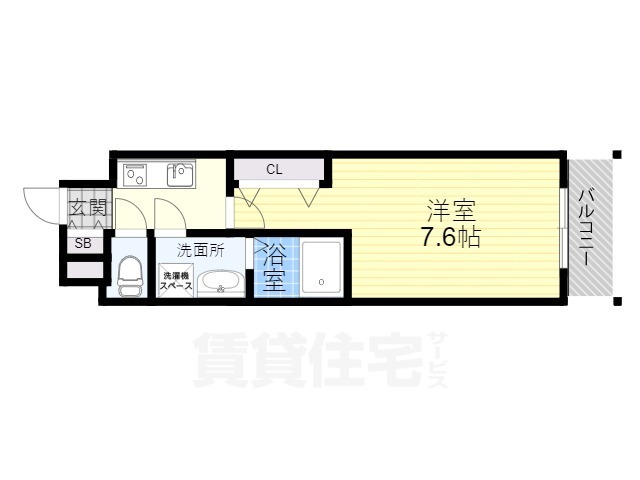 伊丹市行基町のマンションの間取り