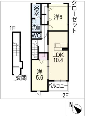 ウィステリア壱番館の間取り