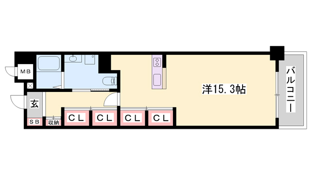 キャッスルコート西新町の間取り