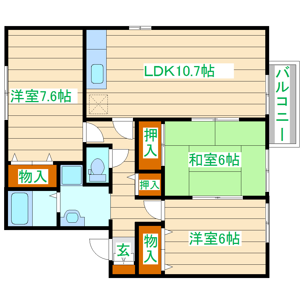 ラフィネ・柏の間取り