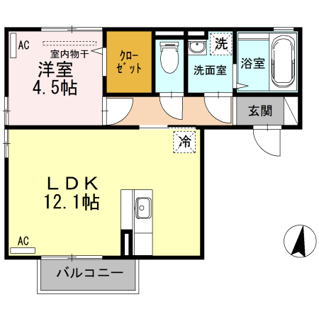 【Ｄ－ｒｏｏｍ古国府の間取り】