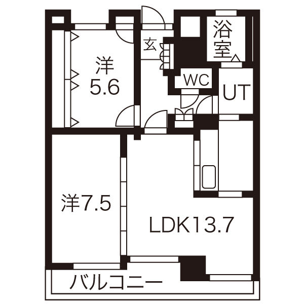 ナビシティ徳川の間取り