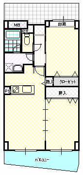 レジェンダ泉中央の間取り